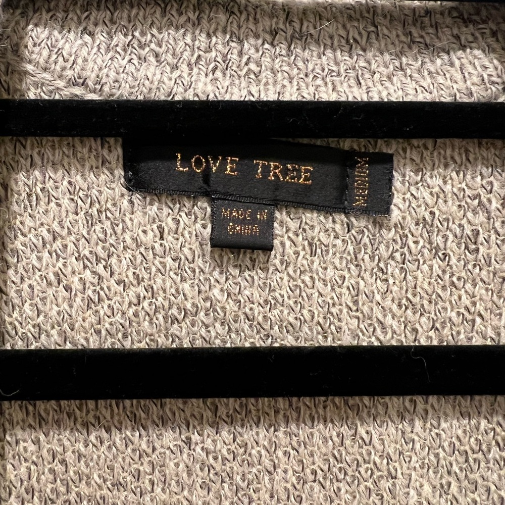 Love Tree Beige Sleeveless Cardigan - Picture 7 of 10
